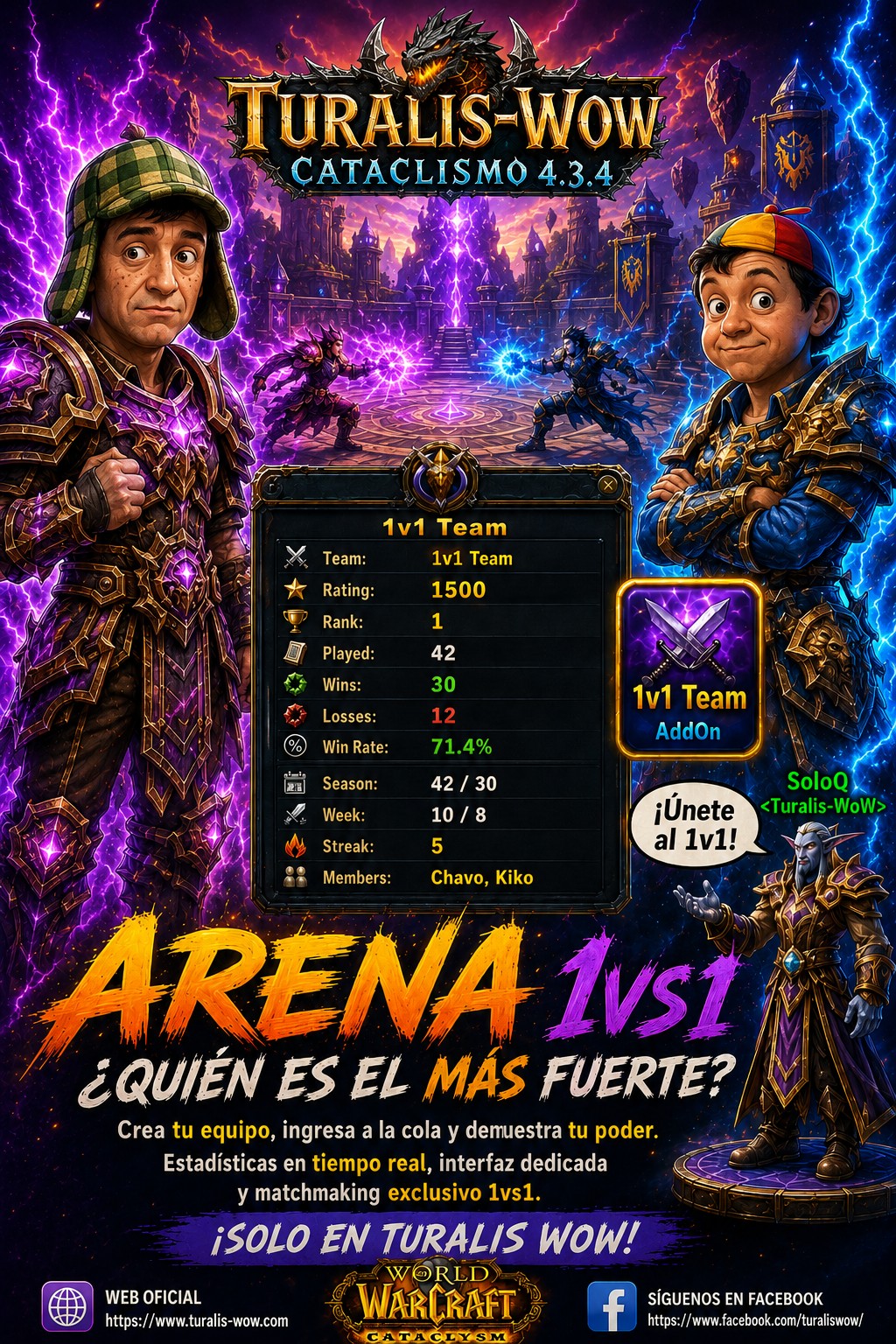 ⚔️🔥 ¡LLEGÓ EL 1vs1 A TURALIS-WoW !🔥⚔️