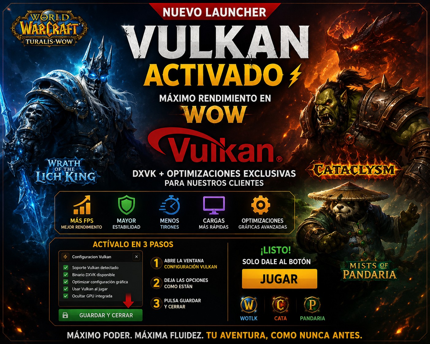 🚀 ¡Nuevo Launcher con soporte para Vulkan!